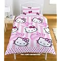 Parure de lit housse de couette + taie HELLO KITTY