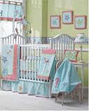 Sumersault Sally the Seahorse 4 pc Crib Set