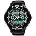 Misskt® 30m Water-proof Boys Girls Sport Digital Led Watch with Alarm Stopwatch Children Watch black