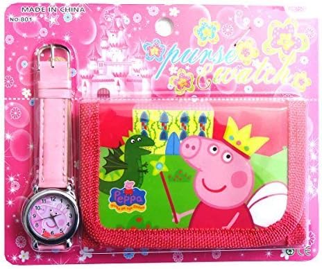 Peppa Pig Children's Watch Wallet Set For Kids Children Boys Girls Great Christmas Gift Gifts Present - Sold by Happy Bargains Ltd by Happy Bargains LTD