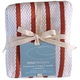 Basketweave Teatowel Set - Terracotta