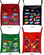 Embroidered Bags 4 Pieces Set Women Handcrafted Casual Accessoriers Pouch Case