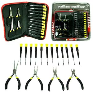 16 Piece Precision Jewelers Tool Set with Case