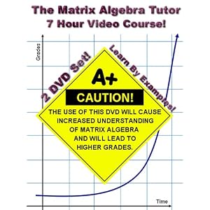 The Matrix Algebra Tutor - 7 Hour Course - 2 DVD Se