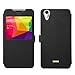 BLU Studio C 5+5 case, KuGi ultra-thin TPU + PC Stand Cover Case for BLU Studio C 5+5 5.0 inch smartphone. (Black)
