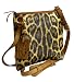 Dolce & Gabbana Leopard Print Coated Canvas Chestnut Leather Flat Messenger BB2306-A9070-8B945