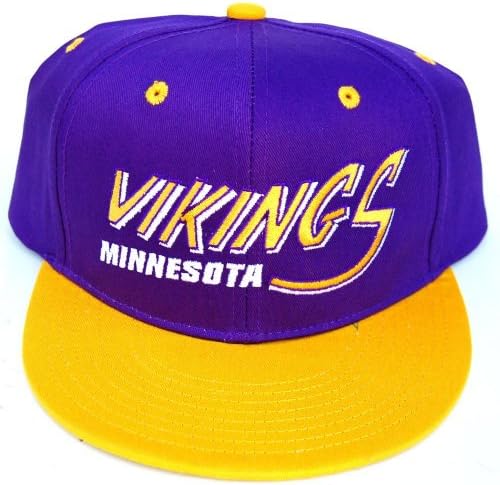 Vintage Minnesota Vikings Flatbill Snapback Cap Hat