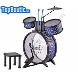 BATTERIE ENFANT AVEC TABOURET BAGUETTE JOUET MUSIQUE