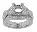 1.25 Ct. TW Round Diamond Engagement Semi Mount with Form Fit Band in 14k