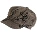 HERRINGBONE NEWSBOY GATSBY DRIVER CAP HAT * BROWN PRINT * Small / Medium