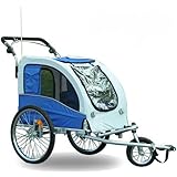 Aosom Elite II Pet Dog Bike Bicycle Trailer Stroller Jogger w/ Suspension