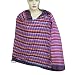 Handmade Self Design Viscose Stole With Colorful Checks Women Outerwear Dress (Free Shipping) Stle0055r