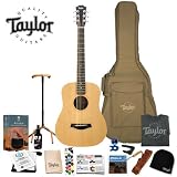 Lowest Price Taylor Guitars Baby Taylor - BT1 Natural Acoustic Guitar - Includes: NS Capo Lite, Snark Tuner, D'Addario Strings, Taylor Beanie, Strap & T-Shirt, Guitar Care Kit & Planet Waves/GO-DPS 16 Pick Sampler (#PW-SAMPLER)