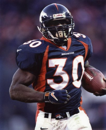 TERRELL DAVIS DENVER BRONCOS 8X10 SPORTS ACTION PHOTO (A)