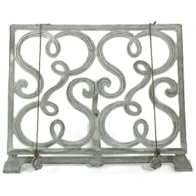 Buy Esschert Design USA 8031 Secrets du Potager Cook Book Stand, Grey Color by Esschert Design USA now!