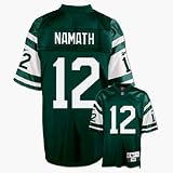 Joe Namath Green Reebok NFL Premier 1968 Throwback New York Jets Jersey - X-Large