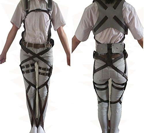 Rulercosplay Attack on Titan Leather Belts Cosplay Harnesses Deluxe Ver. (S/L)
