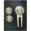 Oakland A's Athletics Divot Tool Golf Ball 2 Marker Set