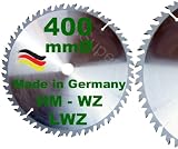 HM Sägeblatt 400 x 30 mm LWZ Hartmetall Präzision Kreissägeblatt 400mm Wechselzahn mit Spanabweiser