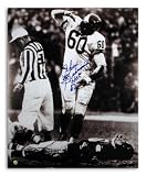 Chuck Bednarik Autographed/Hand Signed Philadelphia Eagles 8x10 Photo Over Gifford Inscribed HOF 67