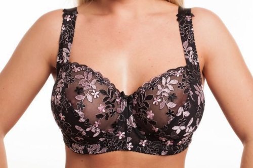 Ladies Underwired Bra 34 36 38 40 42 44 46 D Dd E F G H J Black Lg900