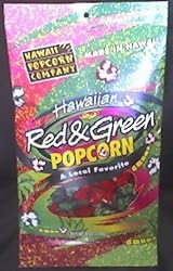 6pk Hawaiian Red & Green Pre-Popped Popcorn