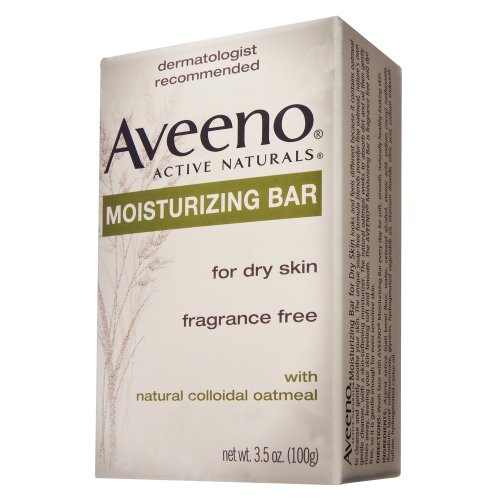 Aveeno Moisturizing Bar with Natural Colloidal Oatmeal for Dry Skin, Fragrance Free, 3.5 oz (6 pack)