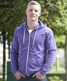 Just Hoods AWDis Heather Zoodie Zip Up Hoodie