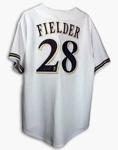 Prince Fielder Autographed Milwaukee Brewers White Majestic Baseball Jersey