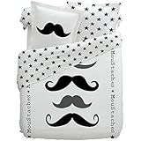 Cotonflor Parure Figaro Housse de couette 200x200 + 2 taies 63x63