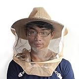 トウタク(Taotuo)養蜂　保護帽子　防護帽子　ヘッドフェイスプロテクター　防虫ネット付帽子　カウボーイハット　蜂駆除　害虫駆除 　虫よけ　草刈り　　ガーデニング　釣り　農作業