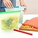 Wumal Reusable Seal Silicone Fresh Bag Food Storage Bag Airtight Container 1-Liter Fresh Bag,Versatile Cooking Bag,No-BPA(Blue)