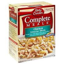 Betty Crocker Complete Meals, Chicken Fettucine Alfredo, 25.7-Ounce Boxes (Pack of 3)