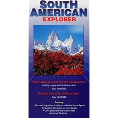 South American Explorer: Visitor's Map of Southern Chile and Argentina Including Uruguay and the Falkland Islands with Detailed Map of the Chilean Fjords (Ocean Explorer Maps)