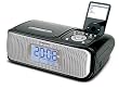 iSymphony CR8CD Portable Clock Radio Music System and CD Player with Built-in Universal Dock for iPod (Black)