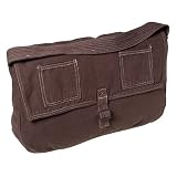 Olive N Figs Double Pocket Dark Denim Messenger Bag - Stone Washed