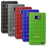 SAMSUNG GALAXY S2 i9100 - 5 PACK - SMOKE, CLEAR, RED, BLUE, NEON GREEN TRAN ....