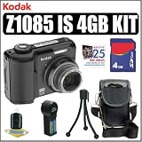Kodak EasyShare Z1085IS 10 MP HD Digital Camera + 4GB Accessory Bundle