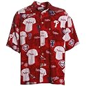 Reyn Spooner Philadelphia Phillies Red Scenic Print Hawaiian Shirt