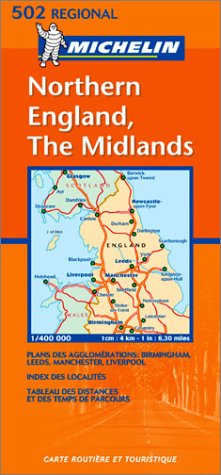 City Travel Guides Discounted  Books : Northern England/The Midlands Map, No. 502