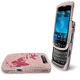 Premium – Blackberry Torch 9800 Full Diamond Protex 3d Pink Butterfly – Faceplate – Case – Snap On – Perfect Fit Guaranteed
