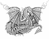 Sterling Silver Courtney Davis Detailed Spirit Winged Dragon Pendant 19