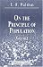 Book On the Principle of Population: Volume 1