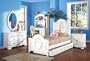 New 4pcs Youth Kid Full Girl Bedroom Set, #A1677F