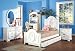 New 4pcs Youth Kid Full Girl Bedroom Set, #A1677F
