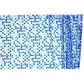 HAB & GUT (DV043) Duschvorhang mit blauem Mosaik 180 x 180