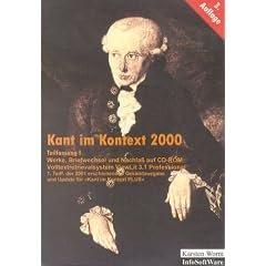 Kant im Kontext I, Teilfassung 1. Mit Volltextretrievalsystem ViewLit 3.1 Professional