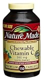 Nature Made Chewable Vitamin C Supplement Tablets, 500 mg, 150-Count Bottles (Pack of 2)