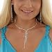 Beautiful Crystal Rhinestone Necklace and Matching Earrings Lifetime Plating