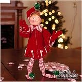 Annalee 14-Inch Red Candycane Elf